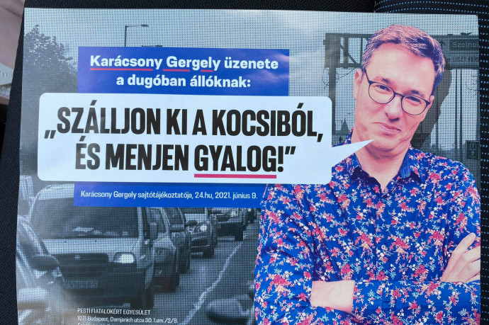 Hvg.hu: Furcsa szervezet szállt be szórólapokkal a Karácsony elleni dugókampányba