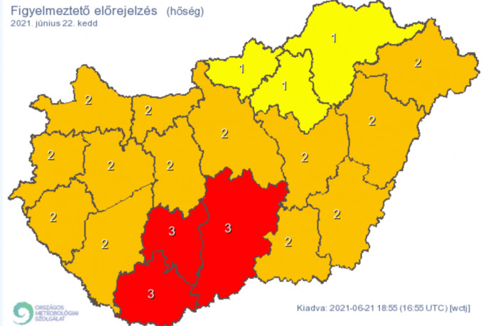 Hőségriadót rendelt el keddre Müller Cecília, akár 38 fokot is mérhetünk