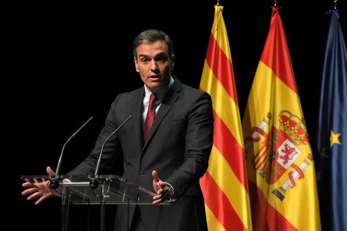 Pedro Sánchez spanyol miniszterelnök 2021. június 21-én, Madridban – Fotó: LLUIS GENE / AFP