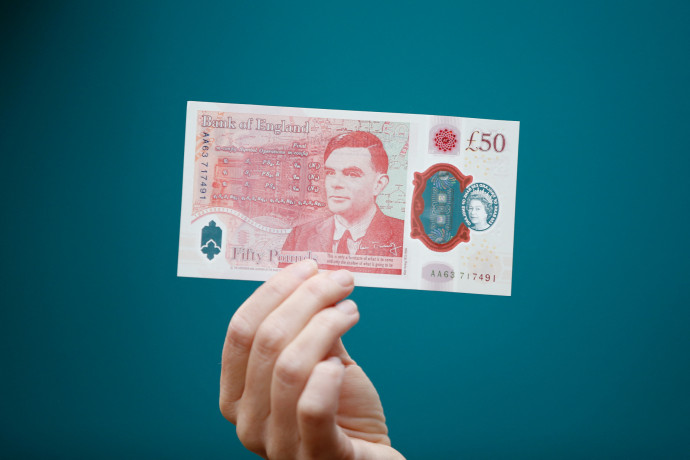 Polimer 50 fontos bankjeggyel tisztelegnek a britek Alan Turing előtt
