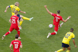 Lewandowski zsenialitása is kevés volt a svédek ellen, 3-2-es vereséggel estek ki a lengyelek