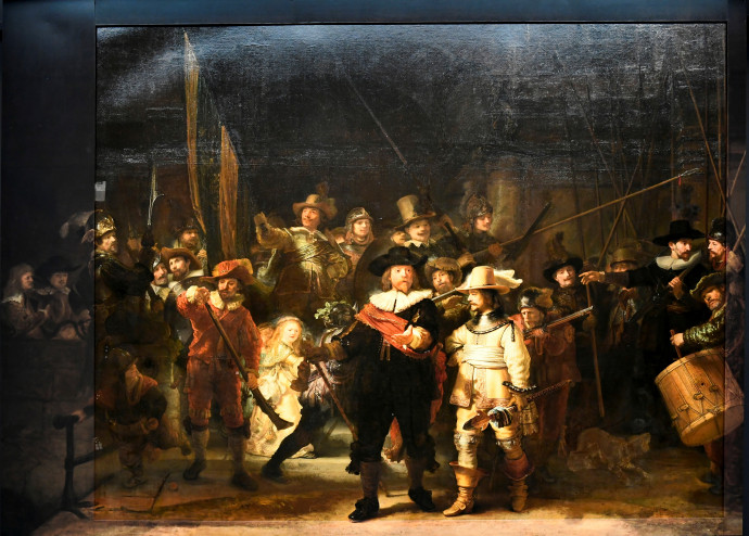 A kibővített festmény az amszterdami Rijksmuseumban – Fotó: Piroschka van de Wouw / Reuters