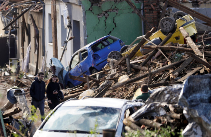 A tornádó pusztítása a csehországi Mikulkicében – Fotó: Fotó: David W Cerny / Reuters