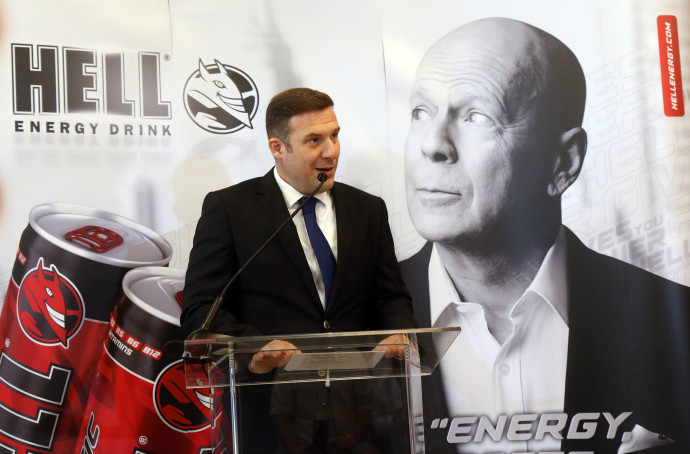 Csereklye Barnabás, a Hell Energy ügyvezetője 2020-ben. Fotó: Vajda János/MTI