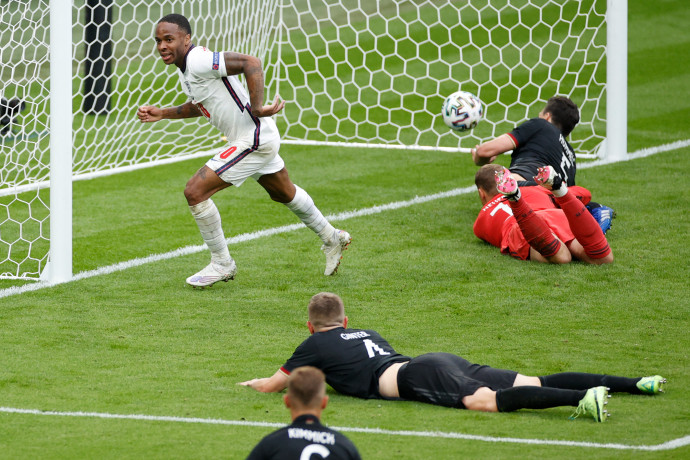 Anglia felőrölte a németeket: 2-0-val negyeddöntős az Európa-bajnokságon