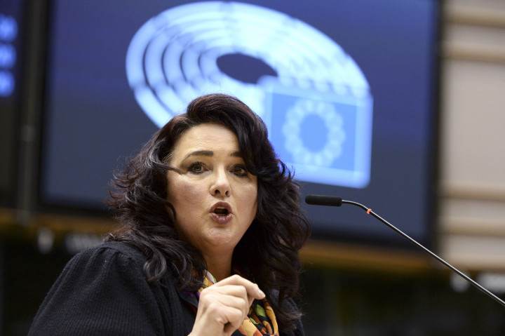 Helena Dalli márciusi felszólalása az Európai Parlamentben – Fotó: Johanna Geron / Pool / AFP