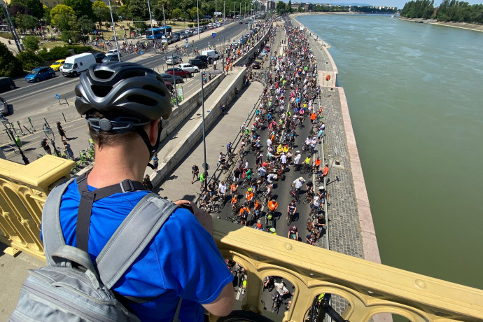 Júniusban rekordot döntött a kerékpárosok száma Budapesten