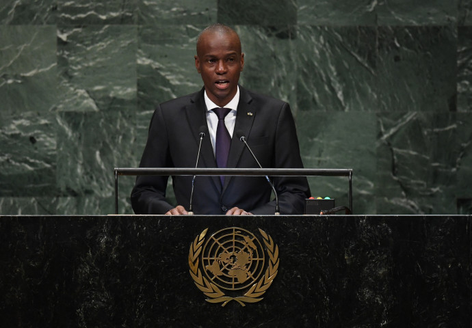 Moïse felszólalása 2018. szeptember 27-én az ENSZ Közgyűlésén – Fotó: Timothy A. Clary / AFP
