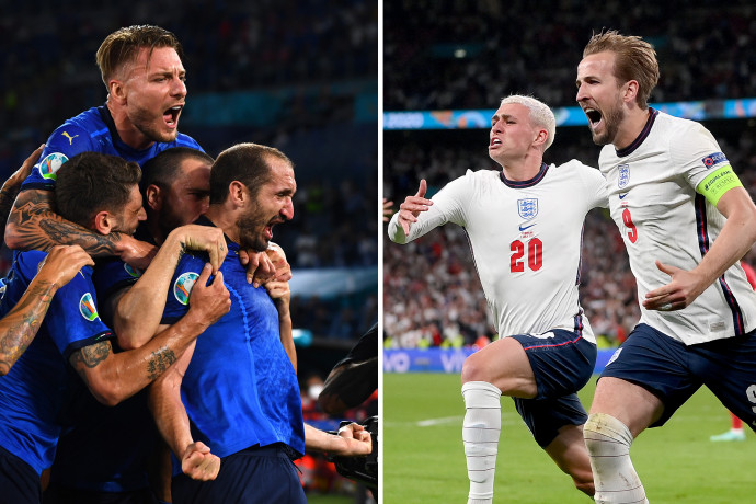 Eb-döntő: a futball végre hazatér Angliába, vagy az évek óta veretlen olaszok nyernek?