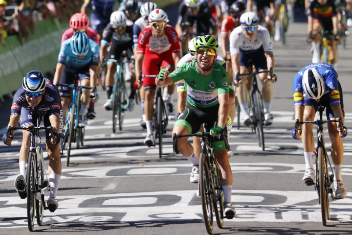 Mark Cavendish idei negyedik szakaszát nyerte a Tour de France-on, összesen 34-nél járFotó: Thomas Samson/AFP