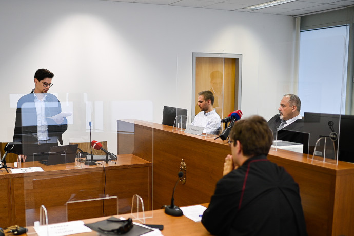 Berki Krisztián védőjét hallgatja a bíróság – Fotó: Bődey János / Telex
