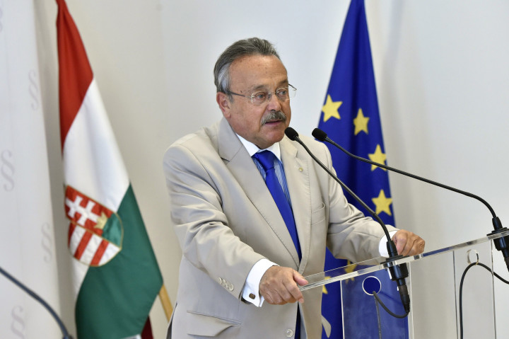 János Bánáti speaking at a press conference in the Ministry of Justice on 14 June 2017 – Photo: Zoltán Máthé / MTI
