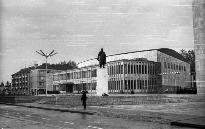 Lenin a Március 15. téren 1967-ben – Fotó: Fortepan / Sugár Ferenc