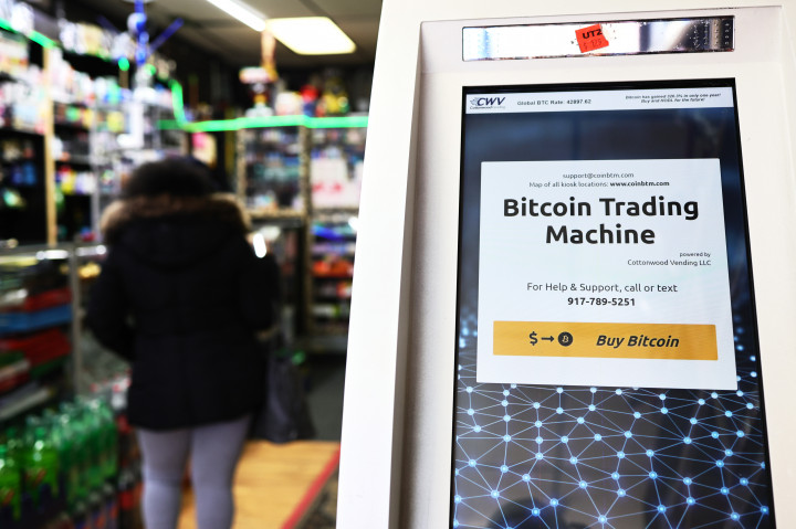 Bitcoint dollárra váltó ATM New Yorkban – Fotó: Michael M. Santiago / Getty Images