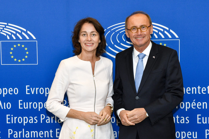 Katarina Barley és Othmar Karas, az Európai Parlament alelnökei – Fotó: Eurőpai Parlament