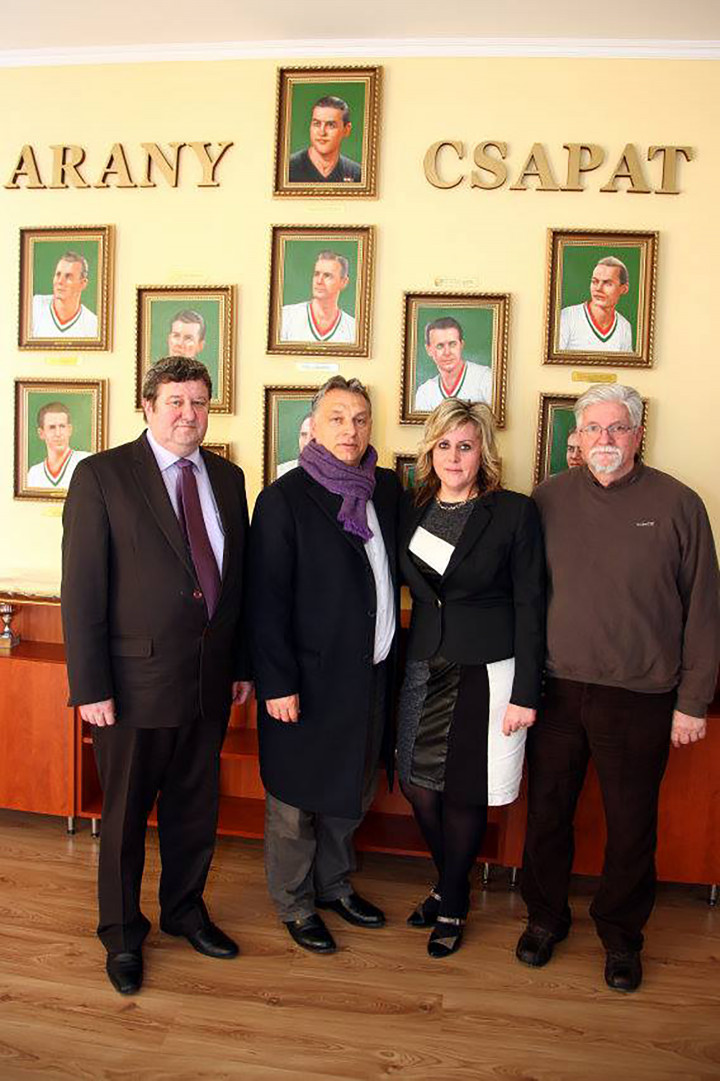 Tállai András, Orbán Viktor, Bocsi Anna, Hagyacki József 2015-ben – Fotó: Tállai András / Facebook