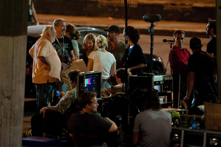 Andrew G. Vajna filmproducer, a nemzeti filmszakma megújításáért felelős kormánybiztos a Good Day to Die Hard című ötödik Die Hard-film forgatásán, Budapest belvárosában, 2012. július 10-én – Fotó: Kallos Bea / MTI