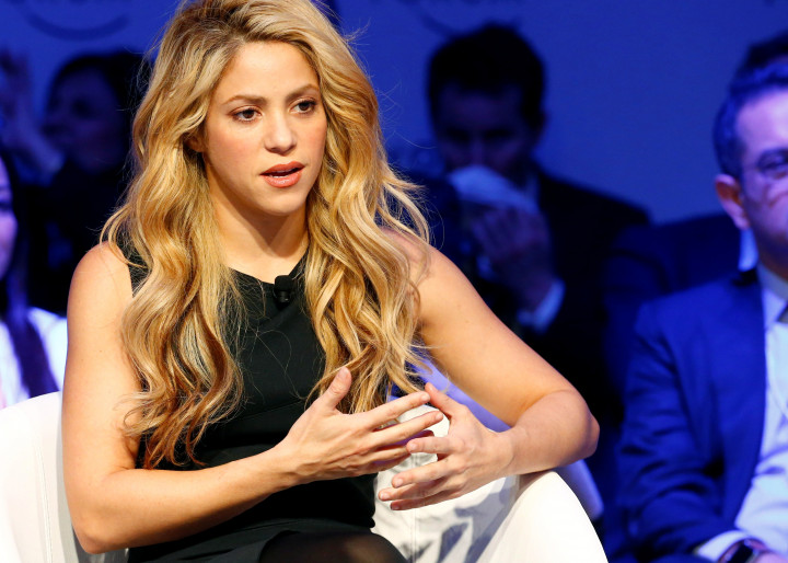 Shakira a Világgazdasági Fórum éves gyűlésén, 2017 januárjában – Kép: Ruben Sprich/Reuters
