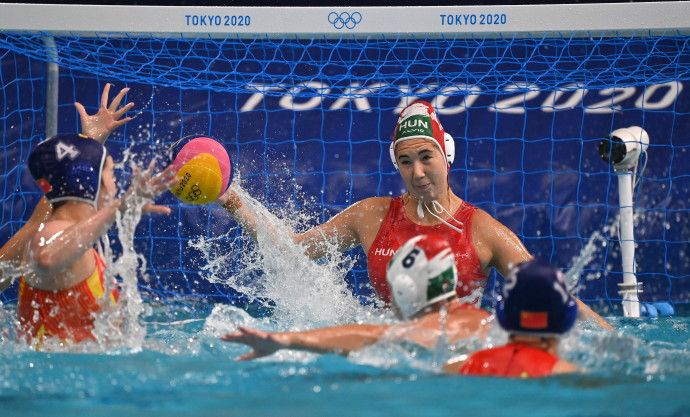 A tokiói olimpia női vízilabdatornájának negyedik fordulójában játszott Magyarország – Kína mérkőzés – Fotó: Illyés Tibor / MTI