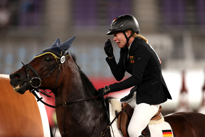 Annika Schleu a versenyen – Fotó: Dan Mullan / Getty Images