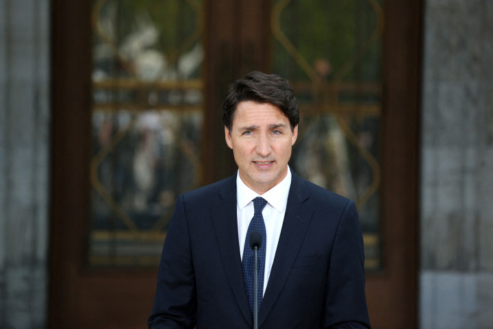 Justin Trudeau sajtótájékoztatót tart Ottawában 2021. augusztus 15-én – Fotó: Dave Chan / AFP