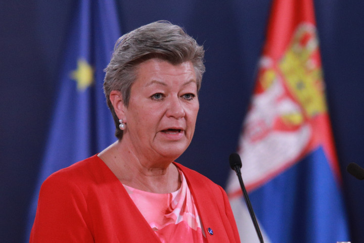 Ylva Johansson – Fotó: Milos Miskov / Anadolu Agency / AFP