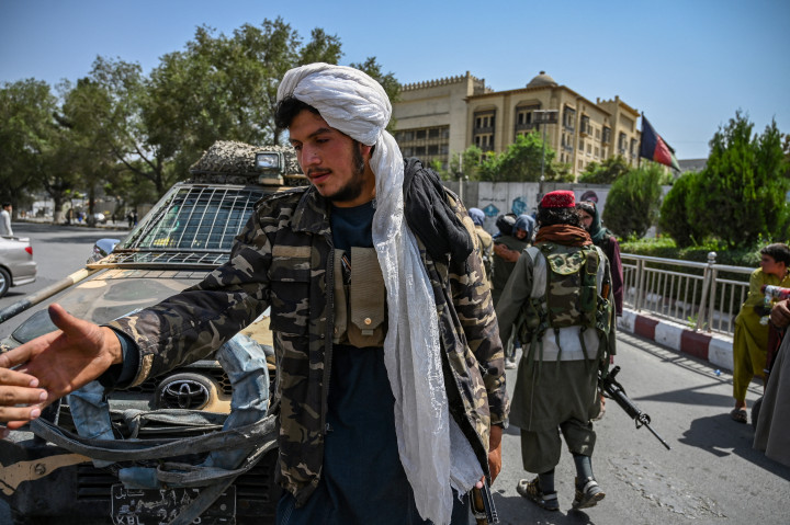 Tálib fegyveresek Kabulban 2021. augusztus 16-án – Fotó: Wakil Kohsar / AFP