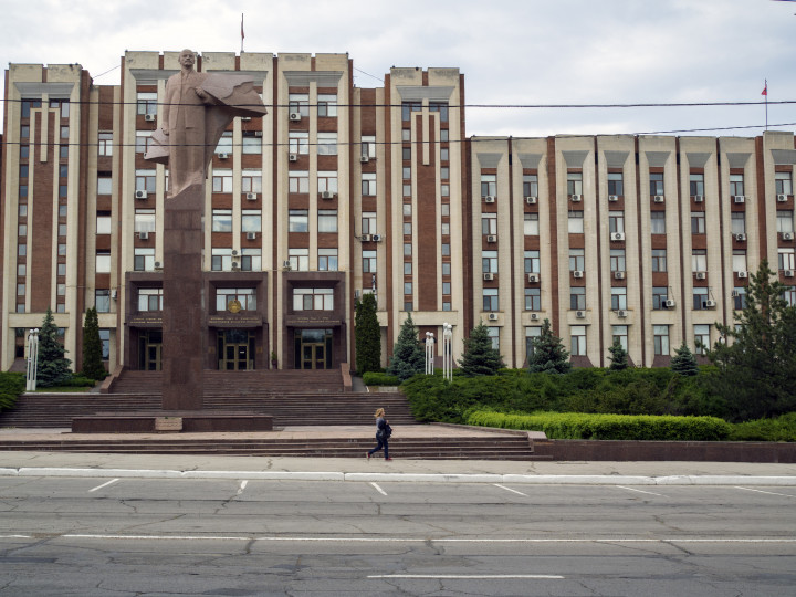 Lenin szobra Tiraszpolban, Transznisztria fővárosában – Fotó: Leisa Tyler / LightRocket / Getty Images