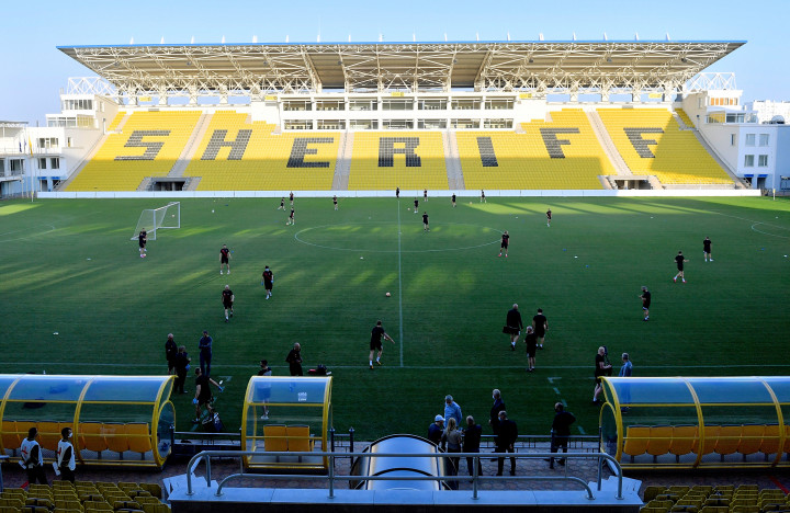 Edzés a Sheriff Stadionban Tiraszpolban 2020. szeptember 23-án – Fotó: Alex Nicodim / Sportsfile /Getty Images