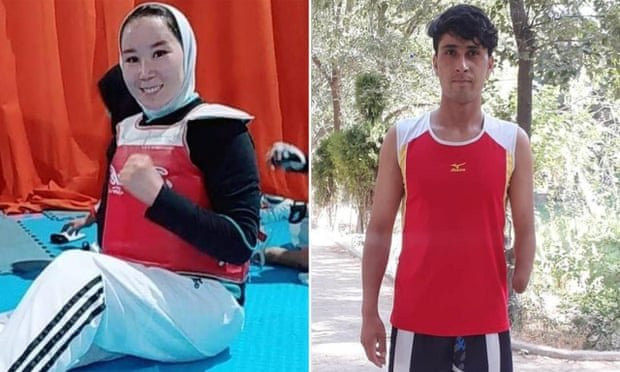 Zakia Kudadai és Husszein Raszouli afgán paralimpikonok – Fotó: Nemzetközi Paralimpiai Bizottság