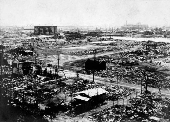 Jokohama az 1923-as földrengés után – Kép: Wikipedia
