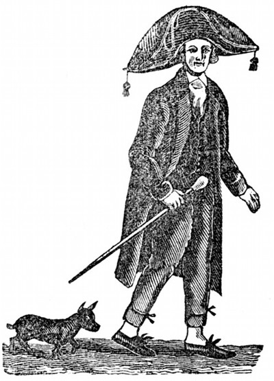 Timothy Dexter a kutyájával – Fotó: James Akin / Wikimedia