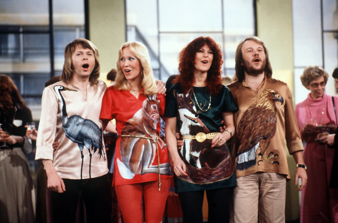 Az ABBA egy német tévéműsorban 1978-ban – Fotó: Schilling / Getty Images