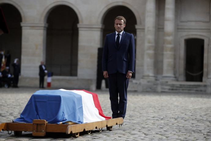 Emmanuel Macron francia államfő – Fotó: Ian Langsdon / POOL / AFP