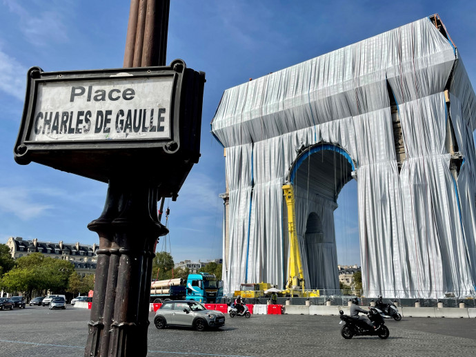 A párizsi Diadalív 2021. szeptember 13-án – Fotó: PICTURE NEWS / PHOTO12 VIA AFP