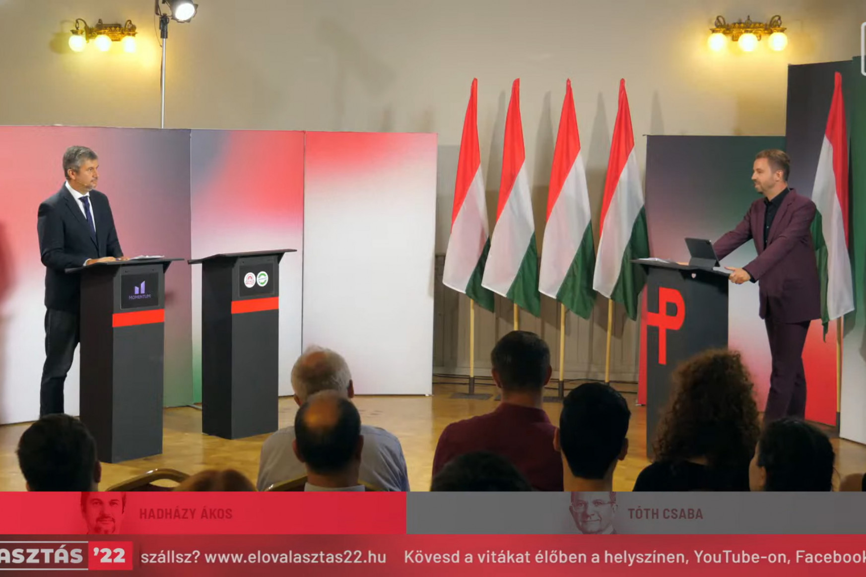 Üres maradt Tóth Csaba pulpitusa a zuglói előválasztási vitán, a Partizán áll a bírósági tárgyalás elébe