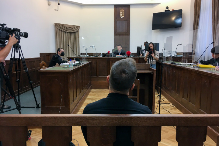 Pető Attila a bíróságon 2021. szeptember 14-én – Fotó: Presinszky Judit / Telex