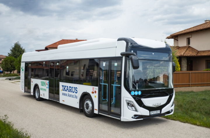 Az IKARUS CityPioneer teljesen elektromos busz így néz ki- Fotó: ikarus.hu