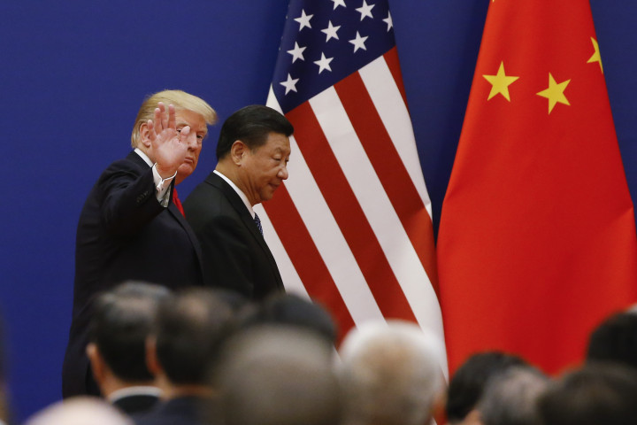 Donald Trump és Hszi Csin-ping Trump 2017-es kínai látogatásakor – Fotó: Thomas Peter-Pool / Getty Images