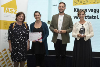 Pál Marci és a Freeszfe kapta a TASZ SZABAD-díját