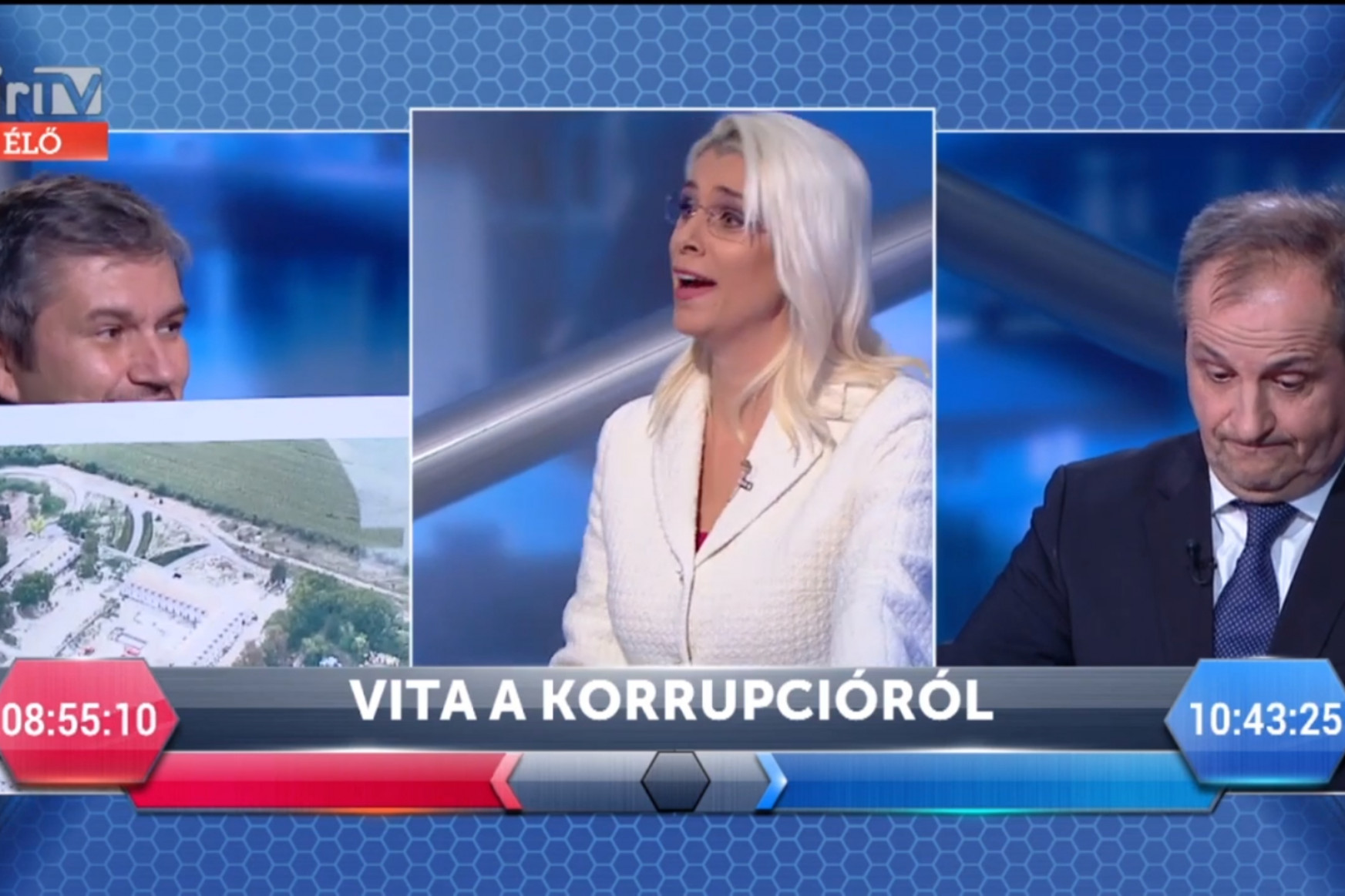 Légi felvételt villantott a Hír TV-ben Hadházy az idősebb Orbán hatvanpusztai majorjáról