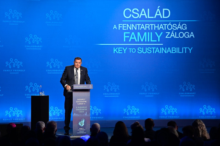 Milorad Dodik, Bosznia-Hercegovina államelnökségének szerb tagja – Fotó: Bődey János / Telex