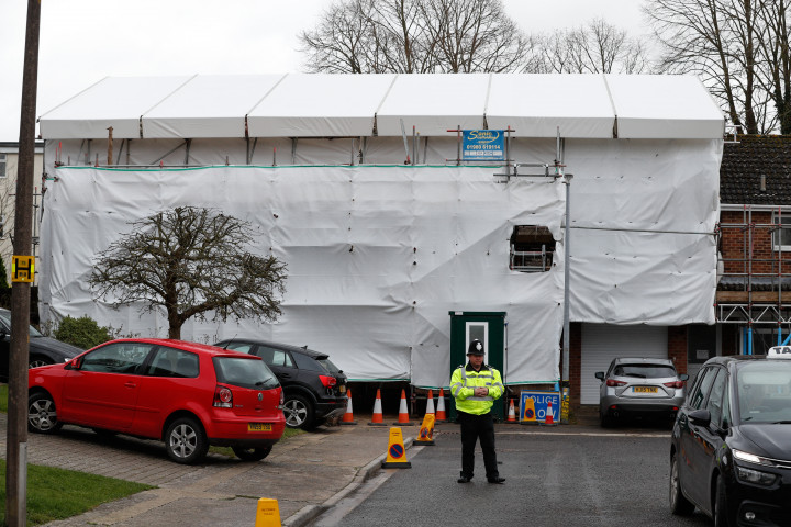 Szergej Szkripal volt lakása 2019. március 4-én, egy évvel a mérgezés után Salisburyben – Fotó: Adrian Dennis / AFP 
