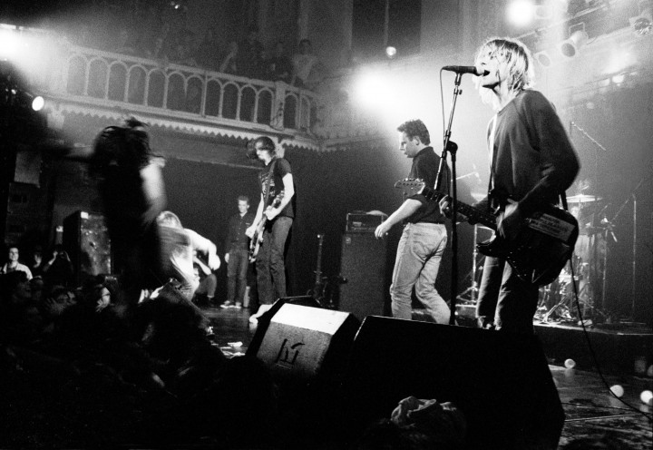 A zenekar Amsterdamban koncertezik a lemez megjelenése utáni turnéjukon 1991 novemberében – Fotó: Peter Pakvis / Redferns