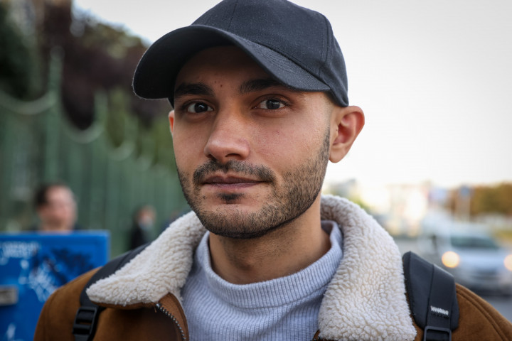 Hasib before filing his asylum application – Photo by István Huszti / Telex