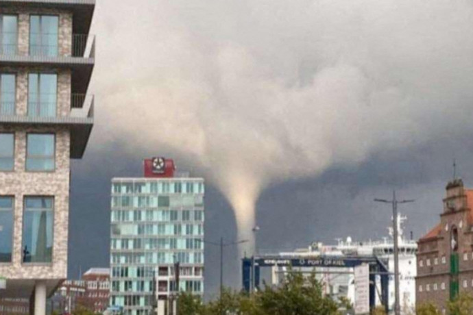 Tornádó csapott le a németországi Kielre, négy súlyos sérült van