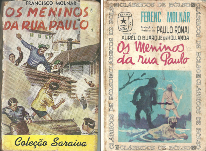 A Pál utcai fiúk 1952-es és 1965-ös brazil kiadása – Forrás: Spiry Zsuzsanna