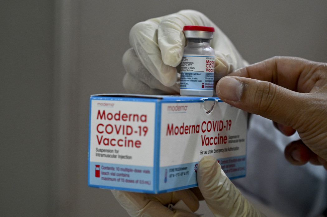Moderna-vakcina – Fotó: CHAIDEER MAHYUDDIN / AFP