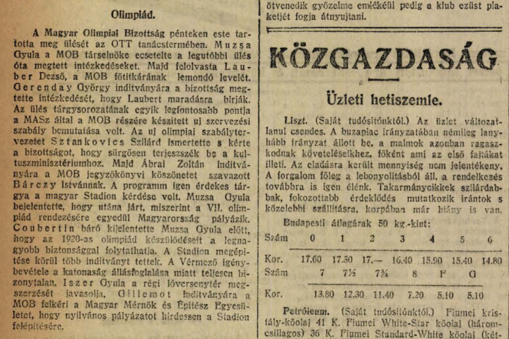 Forrás: Pesti Napló, 1913. november 30. (64. évfolyam, 283. szám) / Arcanum Digitális Tudománytár