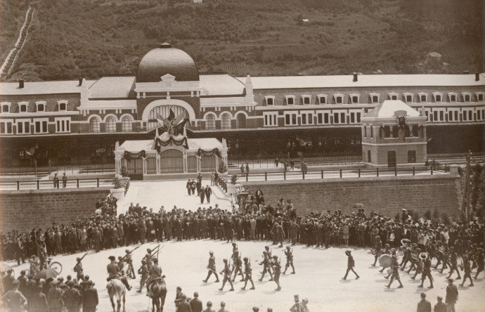 Az állomás átadási ünnepsége 1928-ban – Fotó: adoc-photos / Corbis / Getty Images